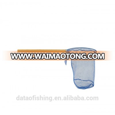 Wooden frame fishing nylon landing net